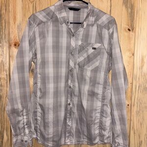 Arc'teryx Light Gray Checkered Men's Shirt